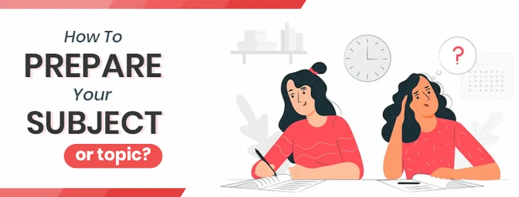 Divide Your Preparation by Subject