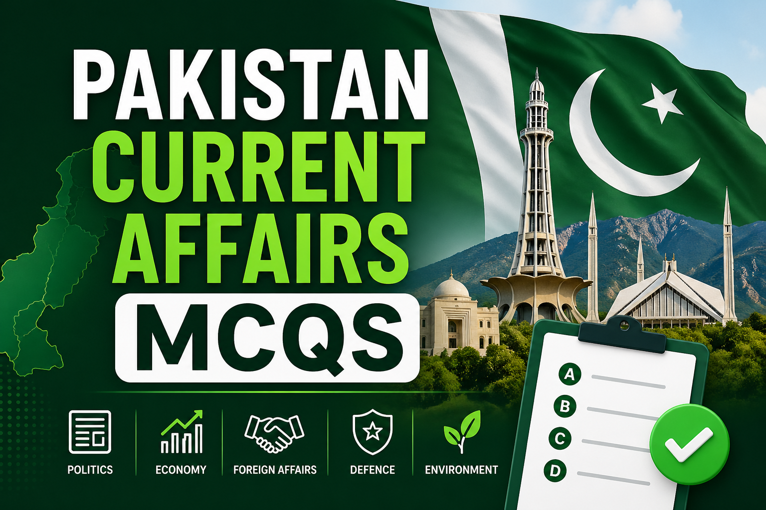 Pakistan Current Affairs MCQs